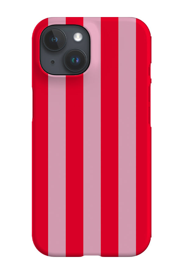 Quiet Line Stripe Phone Case (Pink Red)