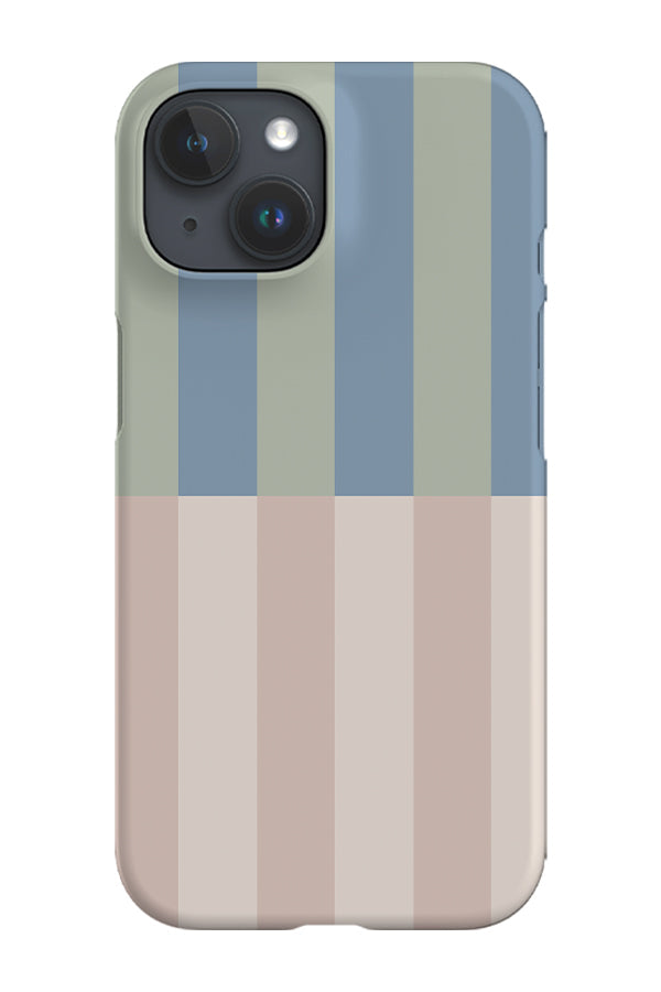 Shifted Stripes Phone Case (Eucalyptus Linen)