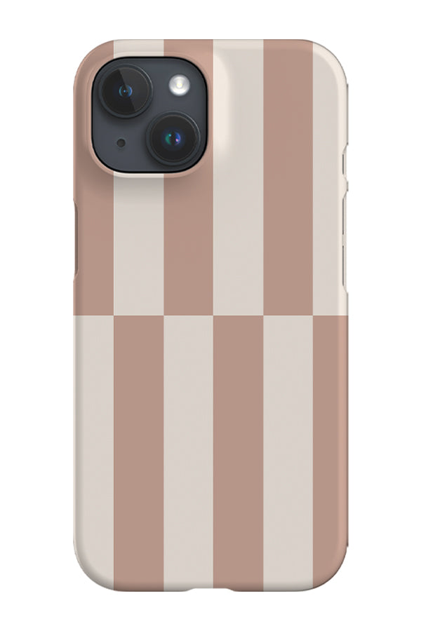 Shifted Stripes Phone Case (Pale Terracotta)