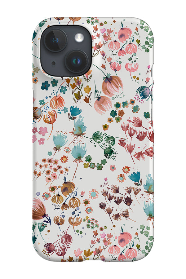 Spring Floral Buds By Ninola Design Phone Case (Pink)