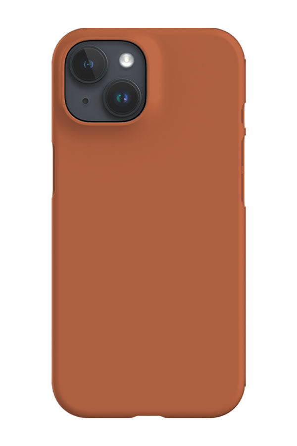 Still Tone Block Colour Phone Case (Burnt Clay)