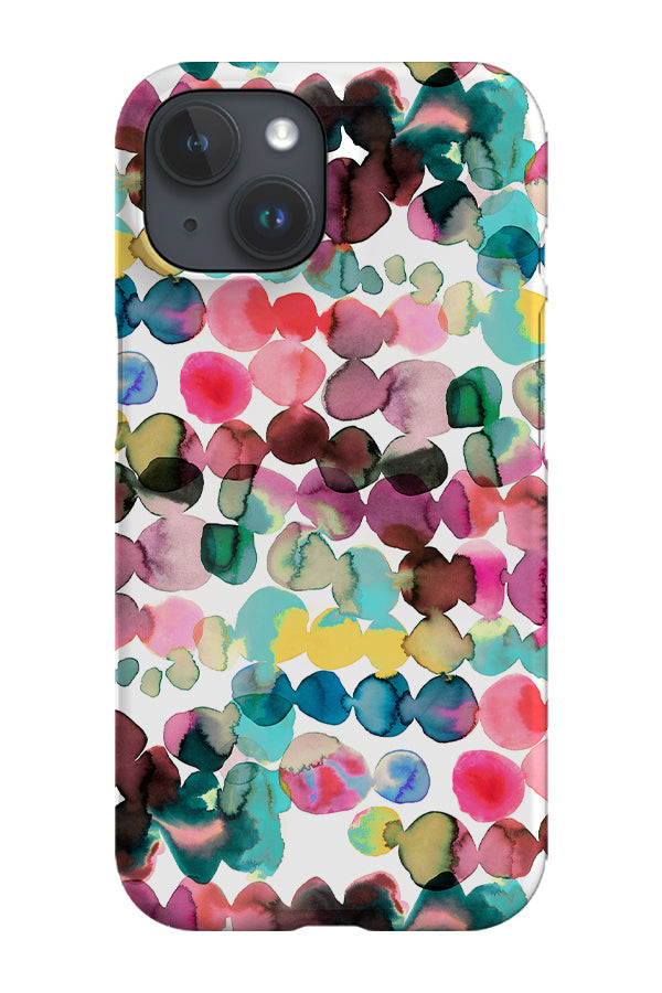 Watercolour Modern Ink Dots By Ninola Design Phone Case (Multicolour)