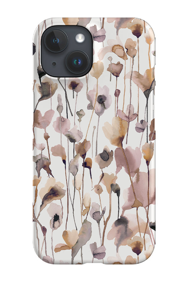 Wild Flowers Watercolour By Ninola Design Phone Case (Neutral)