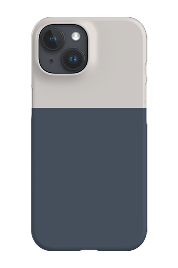 Colour Block Print Phone Case (Indigo)