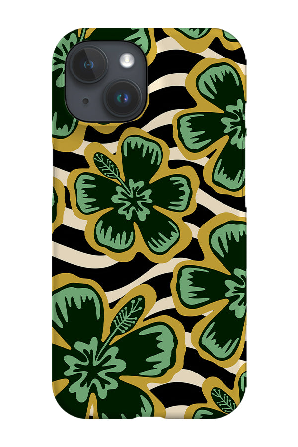 Hibiscus Wave Phone Case (Mint)