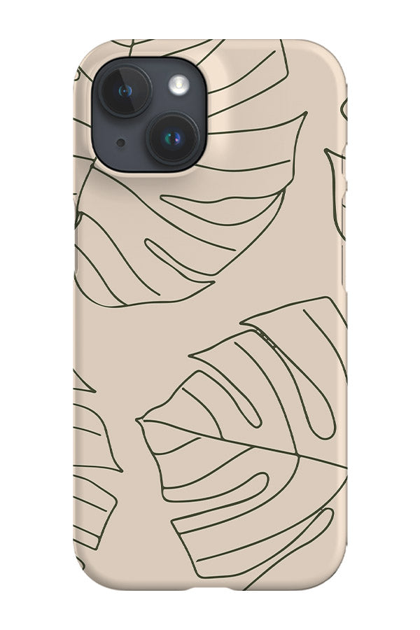 Monstera Phone Case (Cream)