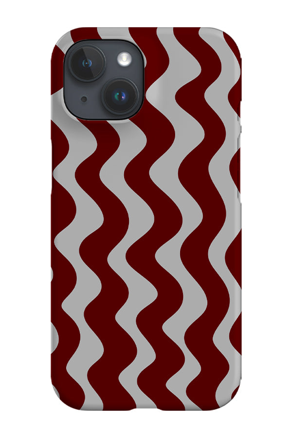 Vertical Wave Phone Case (Red)