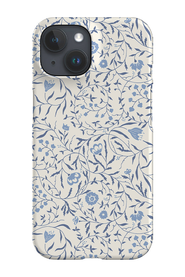 Climbing Vines Flowers by Denes Anna Design Phone Case (Blue)
