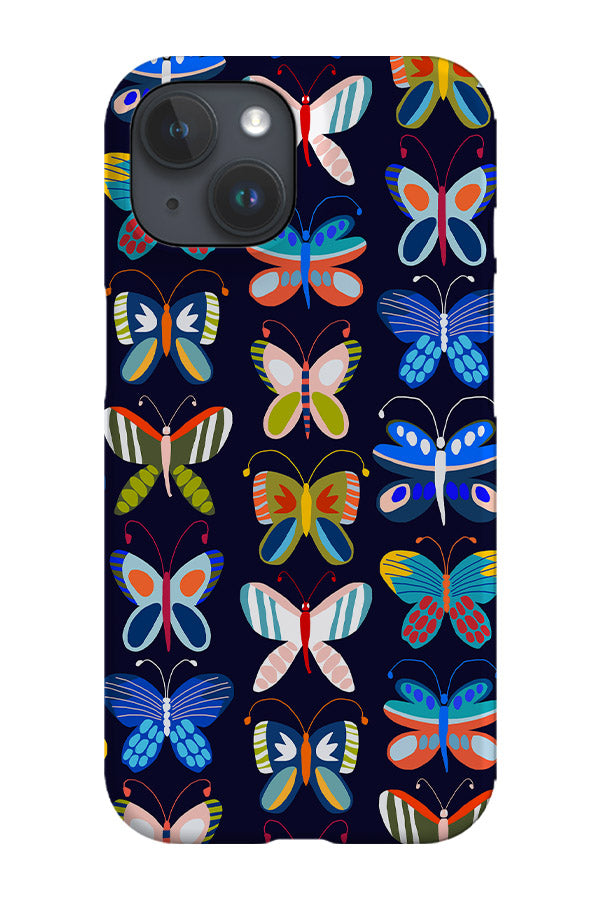 Butterfly Stripe Phone Case (Green Black)