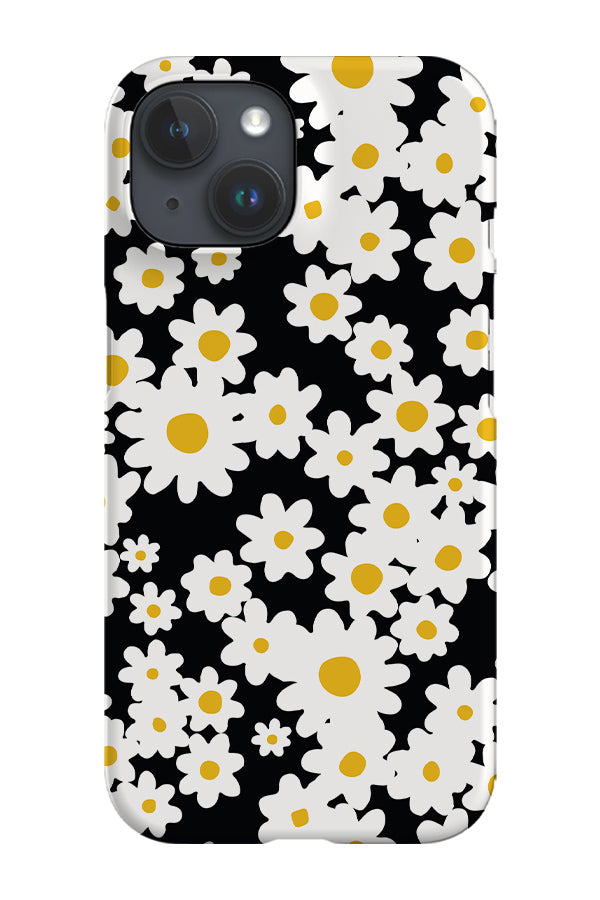 Painted Daisy Phone Case (Black)