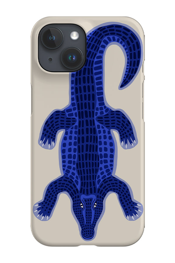 Colourful Crocodile Phone Case (Off White)