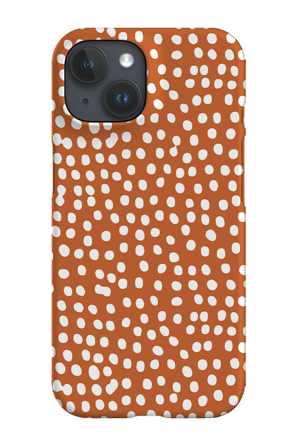 Dots Colour Trend Phone Case (Burnt Orange)