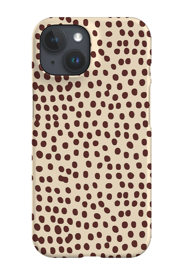 Dots Colour Trend Phone Case (Beige Brown)