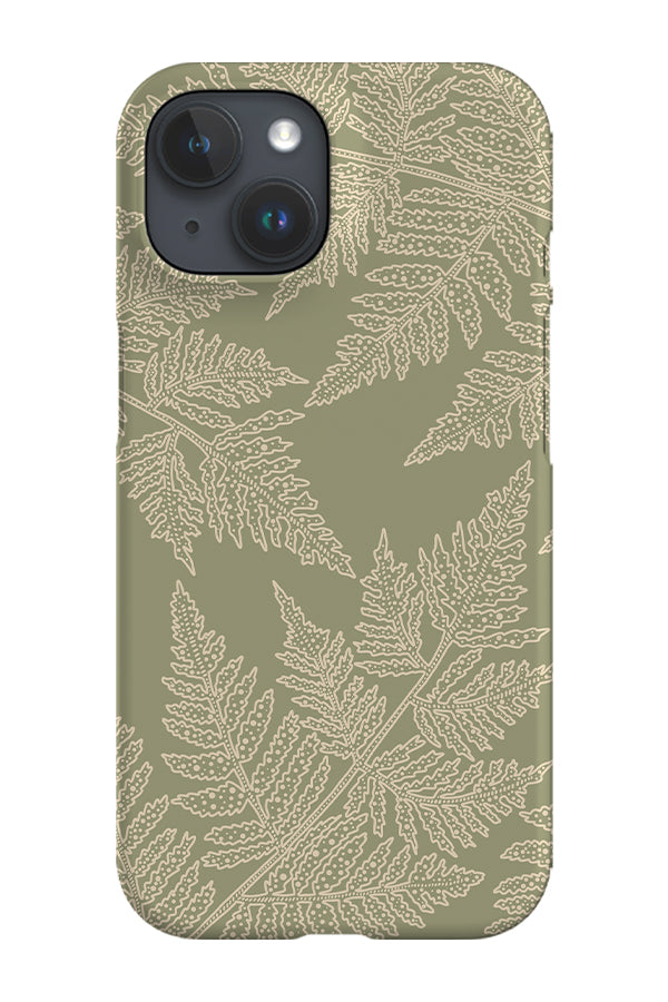 Fern Oversized Scatter Phone Case (Green)