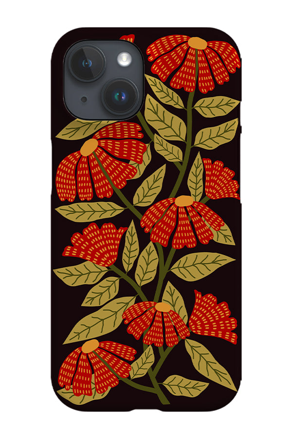 Florals Phone Case (Black)