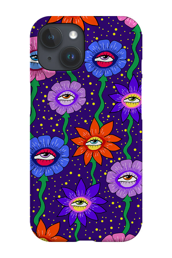 Eye Flowers Phone Case (Purple)