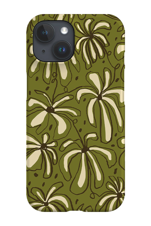Flowerscape Four Colour Phone Case (Khaki)