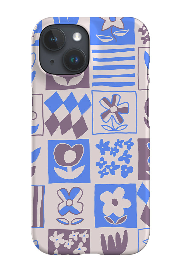Four Flower Tile Multi Phone Case (Cornflower Lilac)