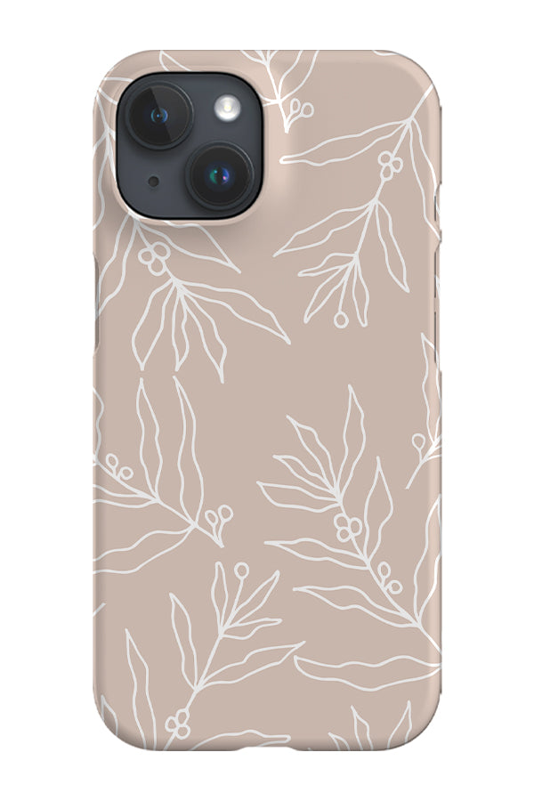 Harvest Line Art Phone Case (Peach)