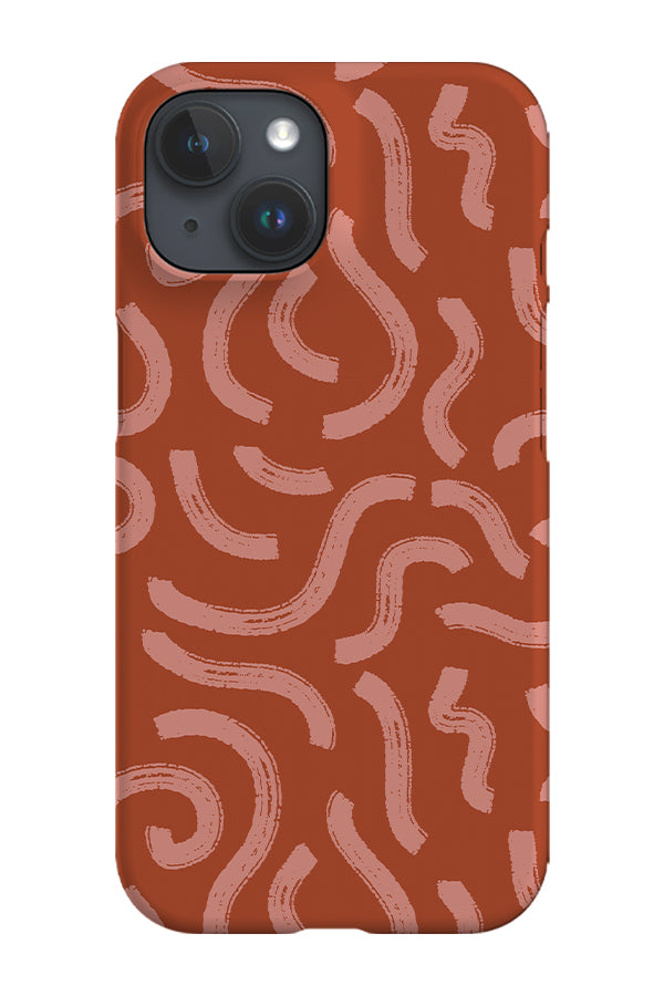 Abstract Brush Strokes by Kayla Ann Phone Case (Red)