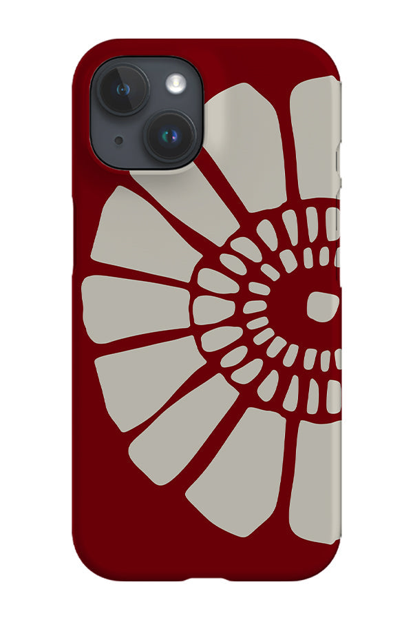 Large Flower Placement Phone Case (Red)