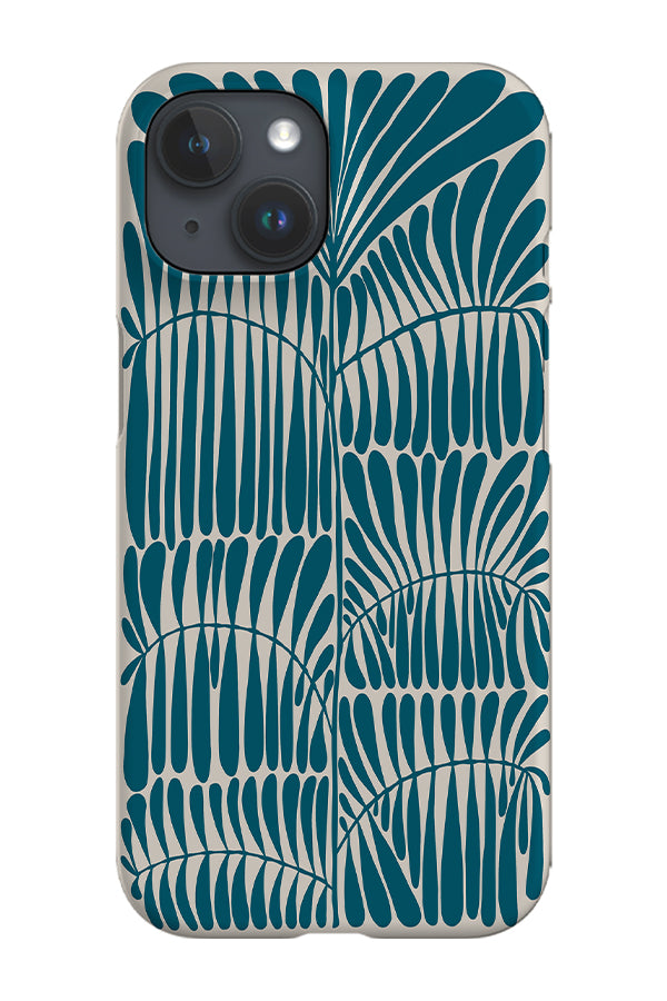 Leaves Placement Phone Case (Teal)