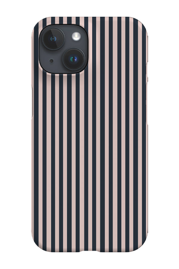 Line Study Stripes Phone Case (Pale Blush Ink)