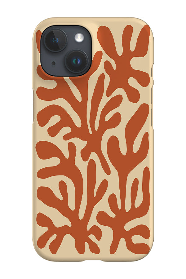 Matisse Coral Reef Phone Case (Beige Burnt Orange)