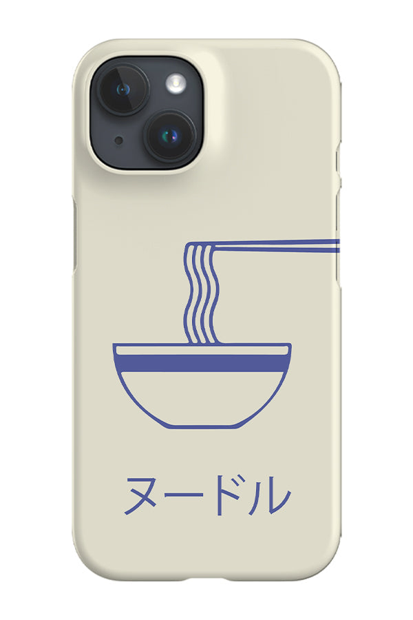 Noodle Bowl Phone Case (Beige Blue)