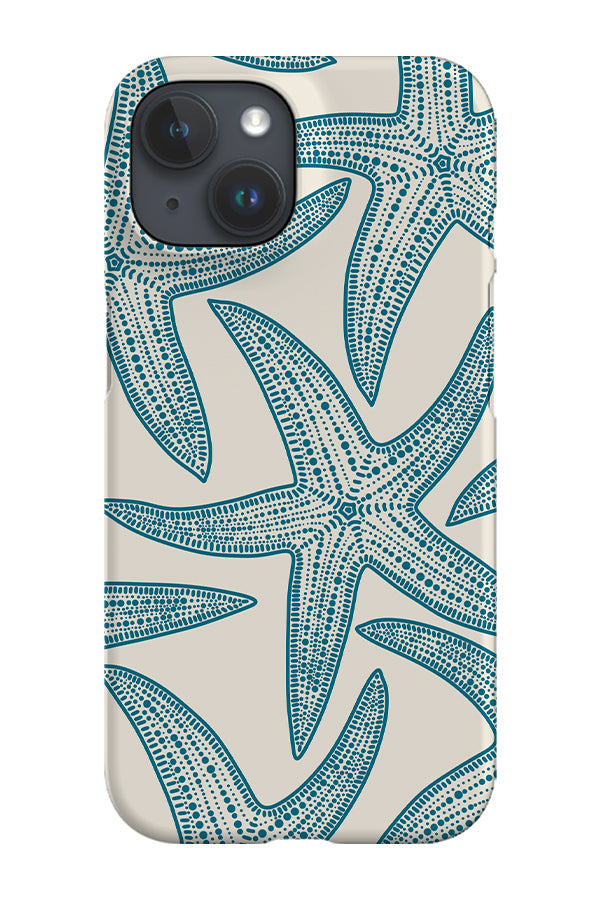 Oversized Starfish Phone Case (Beige Blue)