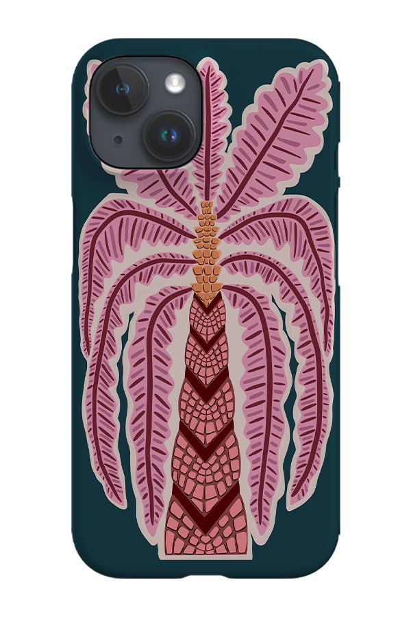 Palm Tree Placement Phone Case (Teal)