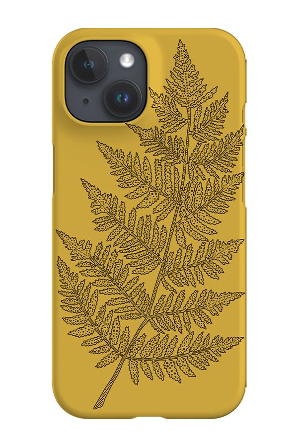 Placement Fern Phone Case (Yellow)