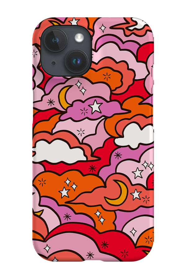 Retro Cloudscape Phone Case (Pink)
