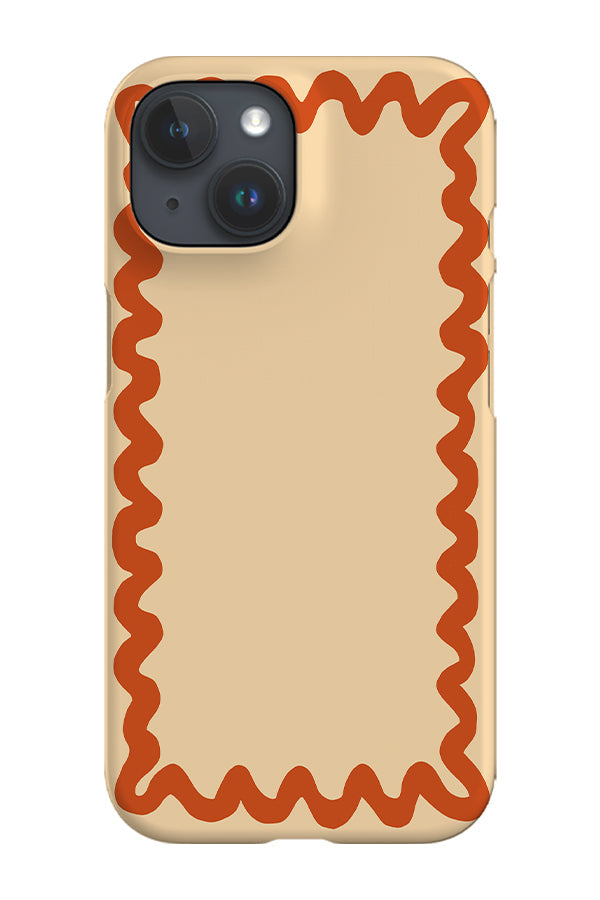Swirl Border Phone Case (Burnt Orange)