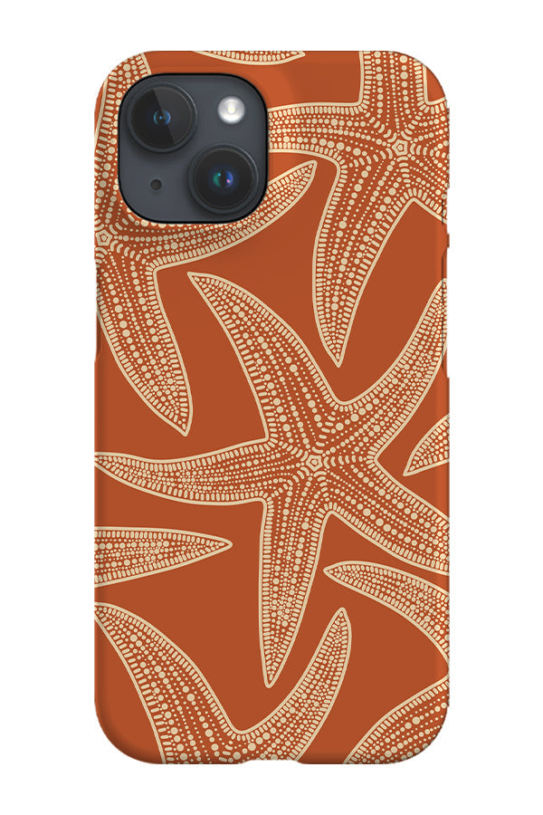 Oversized Starfish Phone Case (Burnt Orange Beige)