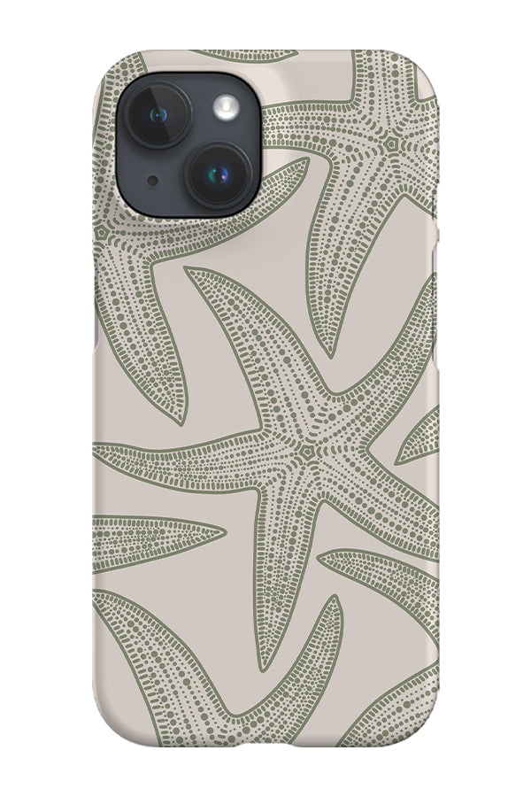 Oversized Starfish Phone Case (Linen Moss Green)