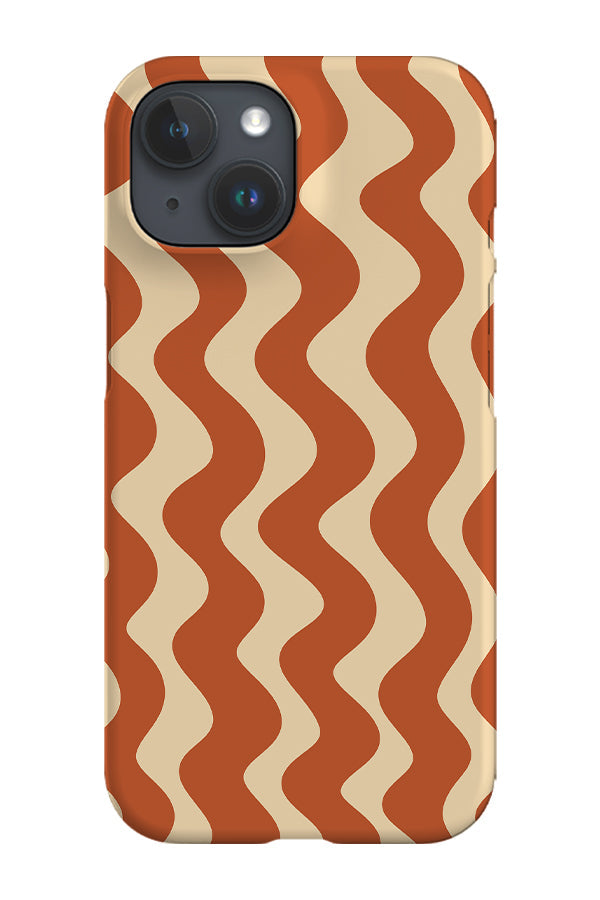 Vertical Waves Phone Case (Burnt Orange)