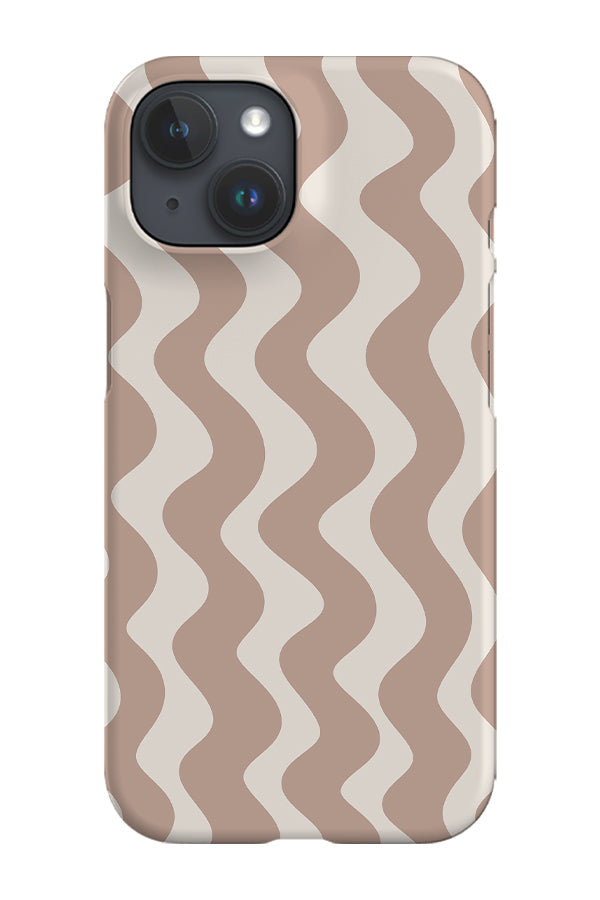 Vertical Waves Phone Case (Pale Terracotta)