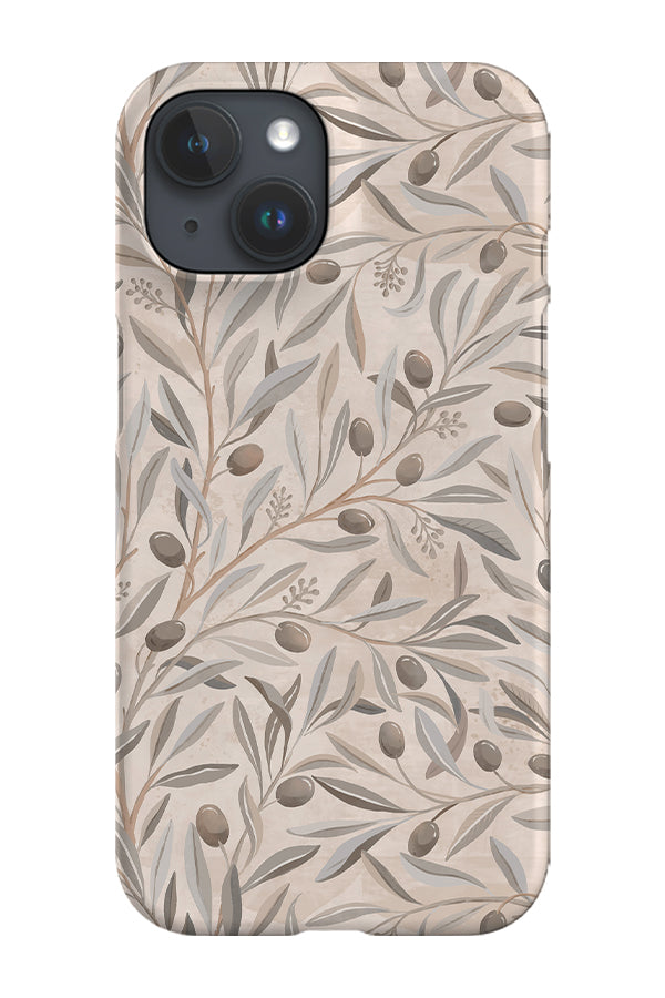 Mediterranean Painterly Olive Tree Branches By Rebecca Elfast Phone Case (Neutrals)