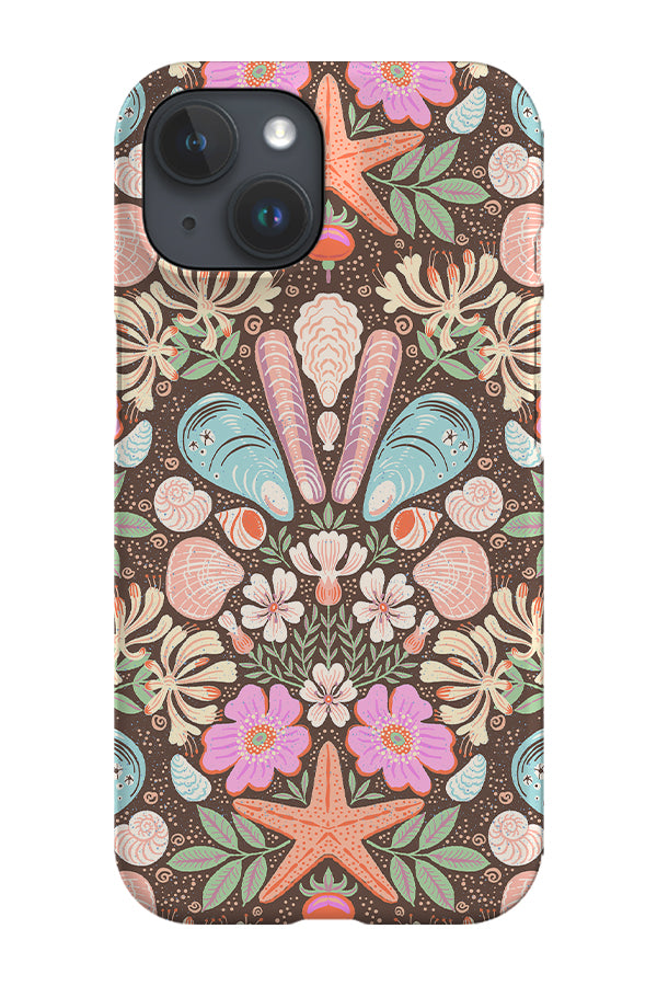 Scandinavian Beach Flora Damask By Rebecca Elfast Phone Case (Pastel)